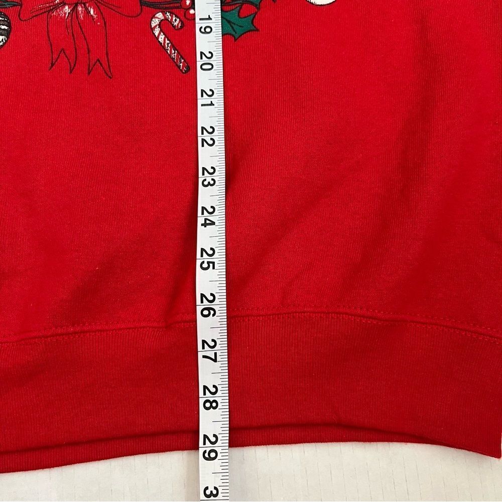 Vintage  Made in USA Hand Painted Beary Christmas Holiday Sweatshirt SZ OSFA - Picture 12 of 12